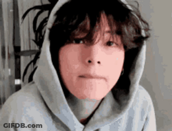 Cute Kim Taehyung Hoodie GIF