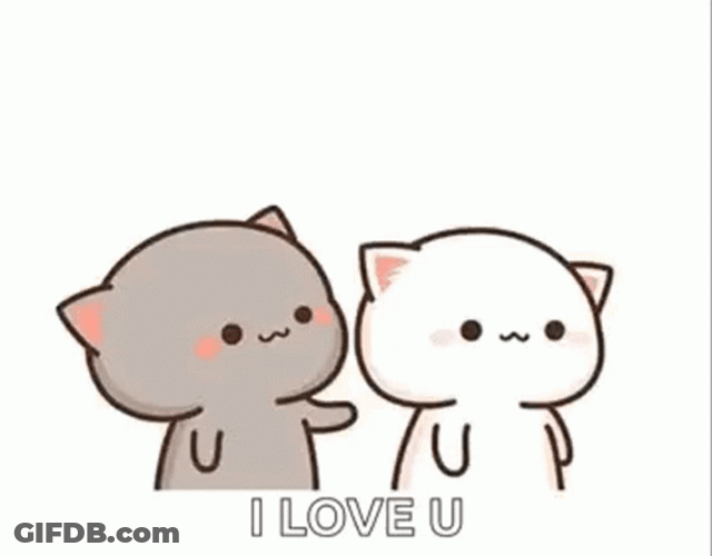 Cute Kiss Animation I Love You GIF