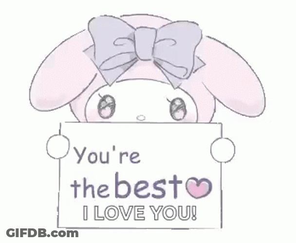 Cute Kitten Writes You The Best Animation GIF