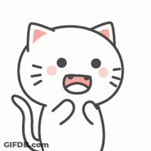 Cute Kitty Taking A Bow GIF