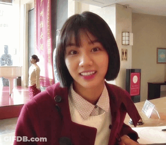 Cute Korean Girl Okay Sign GIF
