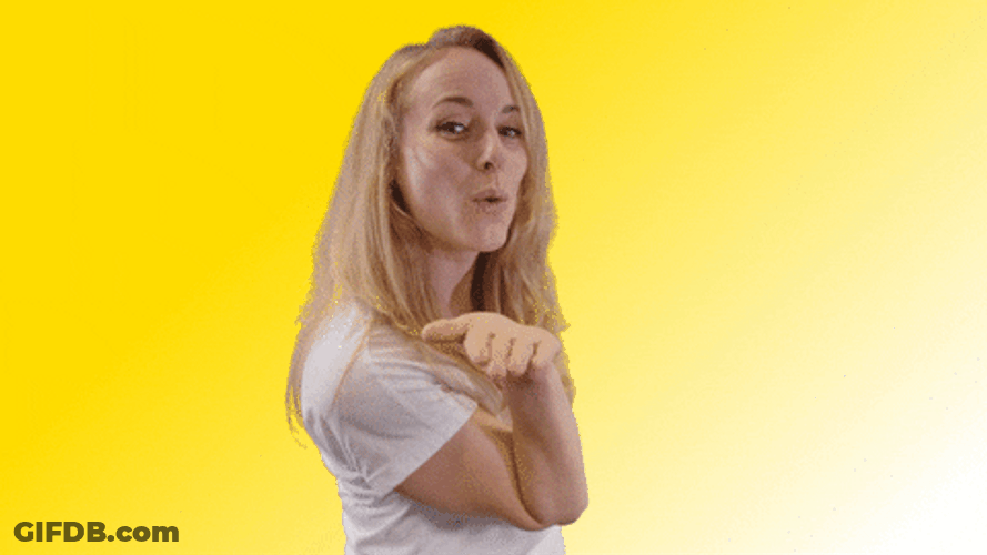 Cute Lady Sending Kisses GIF