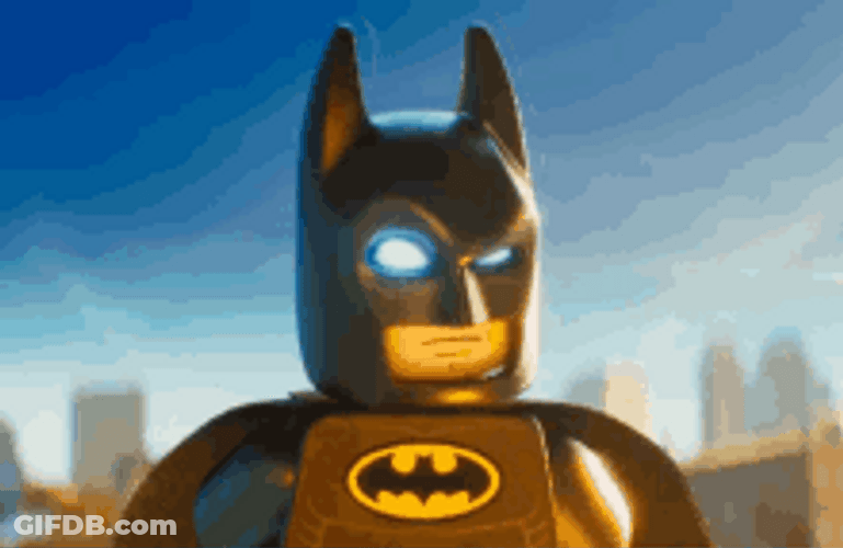 Cute Lego Batman Reaction GIF
