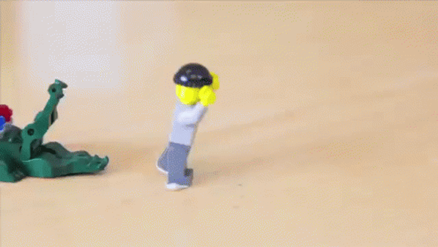 Cute Lego Everything Is Awesome Running Around GIF