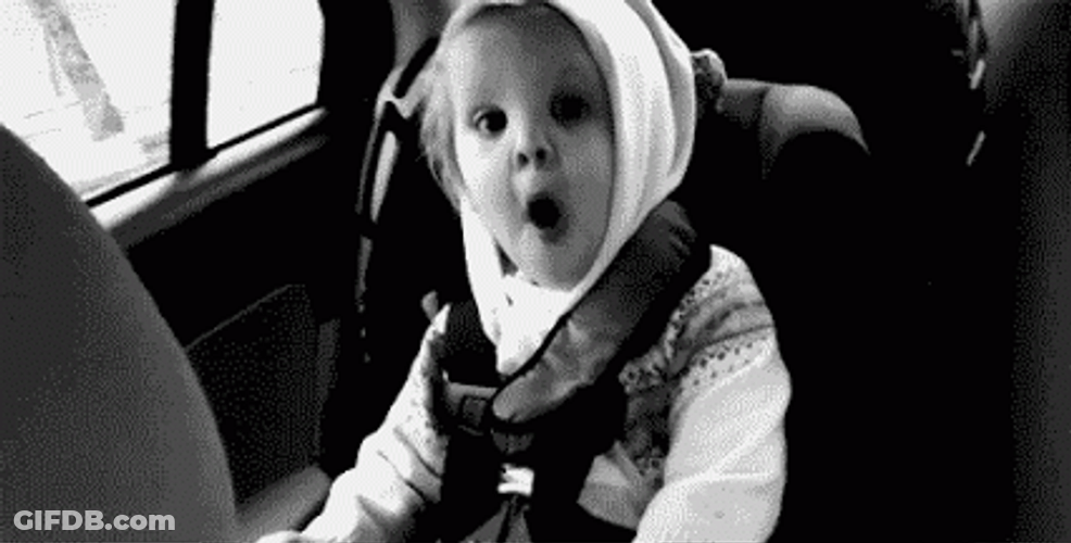 Cute Little Baby Ohhh Excited GIF