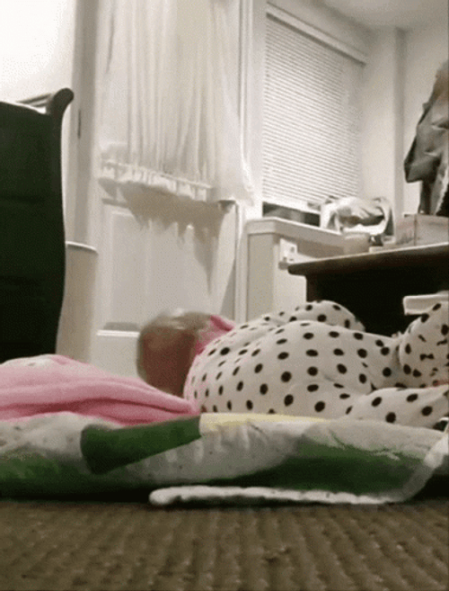 Cute Little Baby Rofl GIF