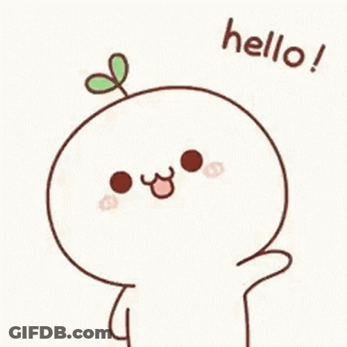 Cute Little Creature Wave Hello GIF