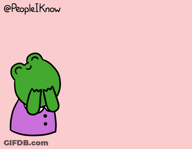 Cute Little Frog  Spewing Rainbow GIF