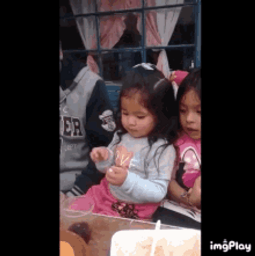 Cute Little Girl Magic Tick Flipping Off GIF