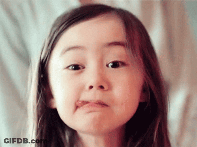 Cute Little Girl Tongue Out GIF