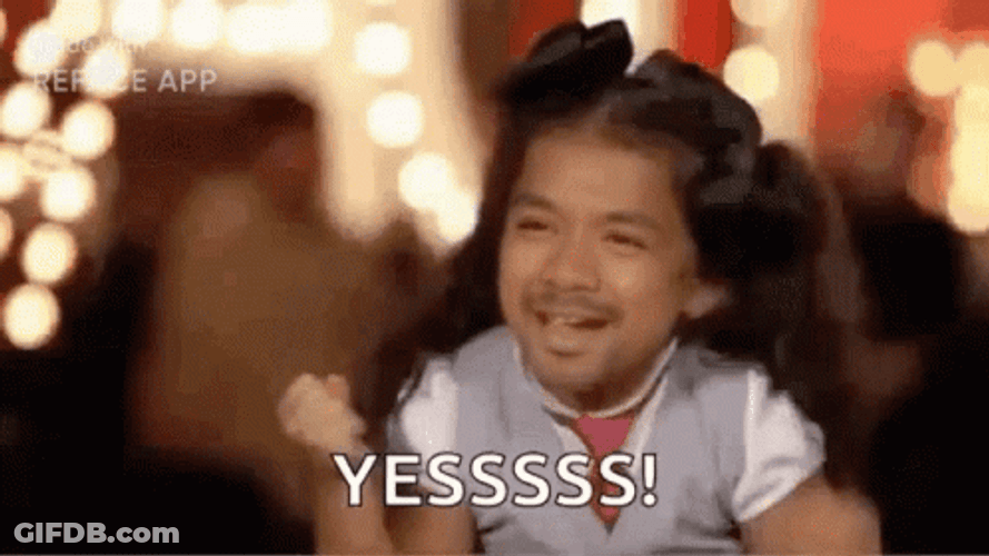 Cute Little Girl Yessss Reaction GIF