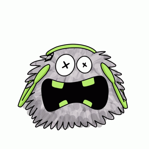 Cute Little Monsters Shivering GIF