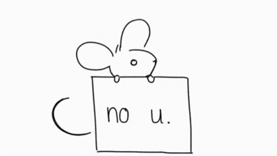 Cute Little Mouse No U GIF