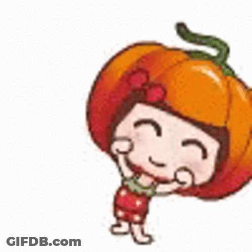 Cute Little One Do Pumpkin Dance GIF