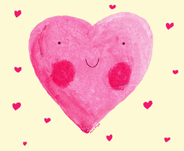 Cute Love Smiling Hearts GIF