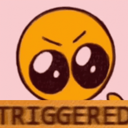 Cute Mad Emoji Triggered Meme GIF