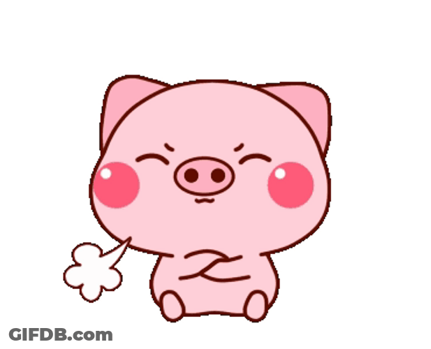 Cute Mad Pig Hmmp GIF