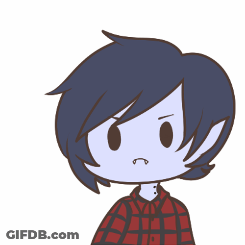 Cute Marshall Lee Adventure Time Blinking GIF