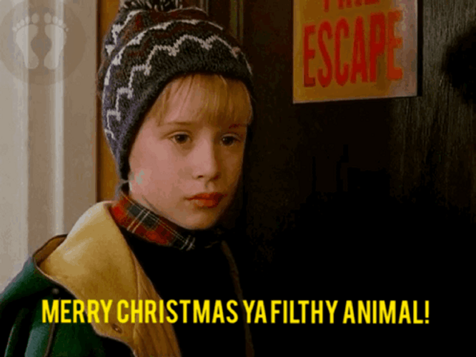 Cute Merry Christmas Wishes Filthy Animal GIF