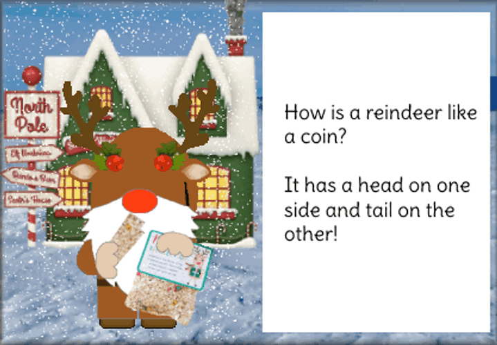 Cute Merry Christmas Wishes Side And Tail GIF