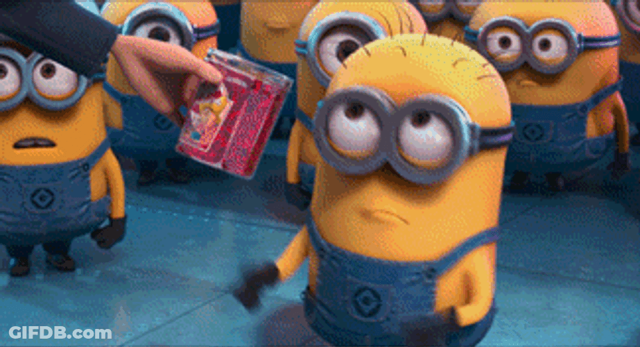 Cute Minion Grossed Out GIF