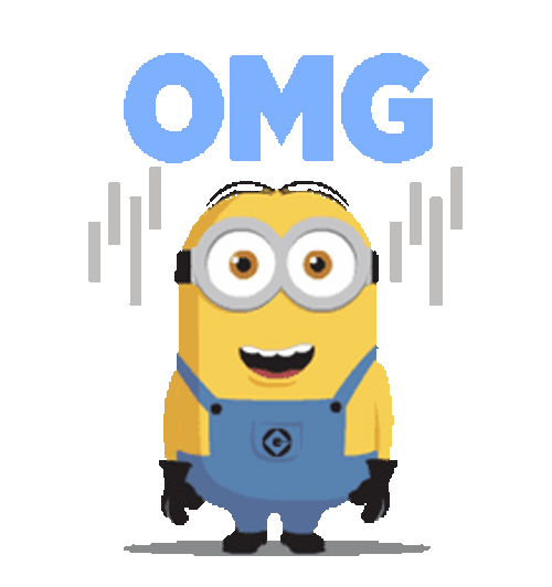 Cute Minion Omg Reaction GIF