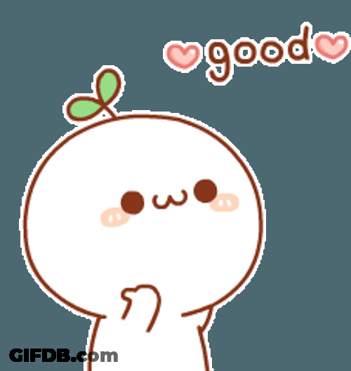 Cute Mochi Budding Pop Thumbs Up Good Good GIF