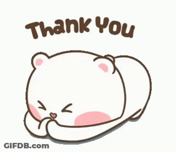 Cute Mochi Cat Thank You GIF