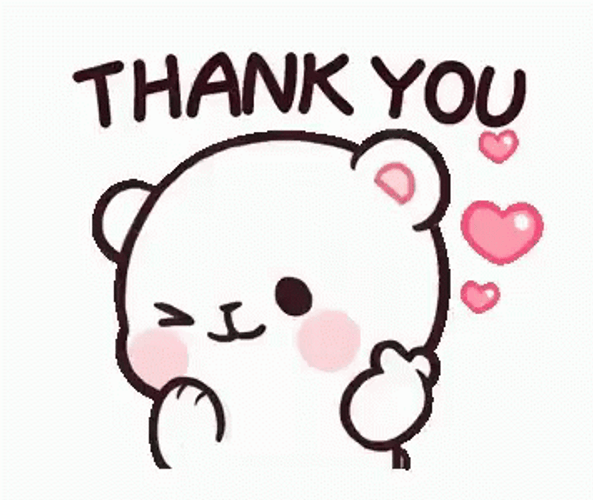 Cute Mochi Thank You GIF