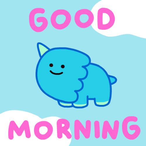 Cute Monday Blue Puppy GIF