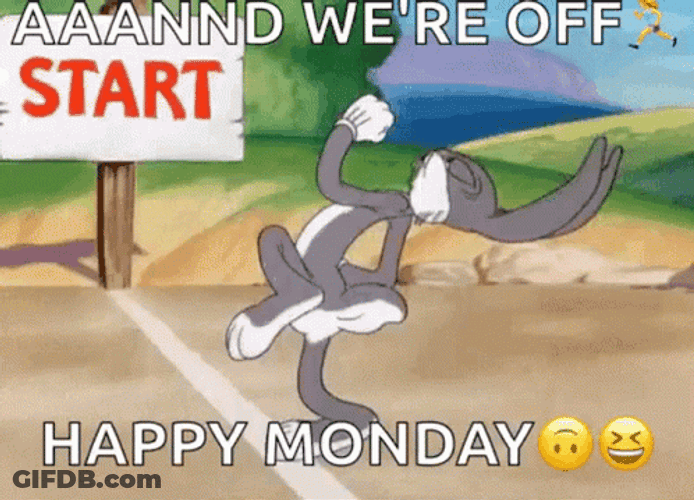 Cute Monday Bugs Bunny GIF