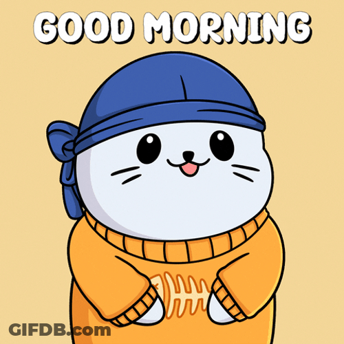 Cute Monday Cat GIF