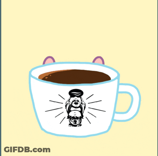 Cute Monday Coffee Cup GIF