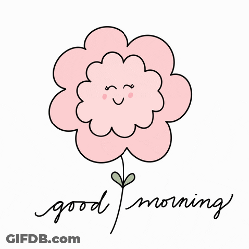 Cute Monday Flower GIF