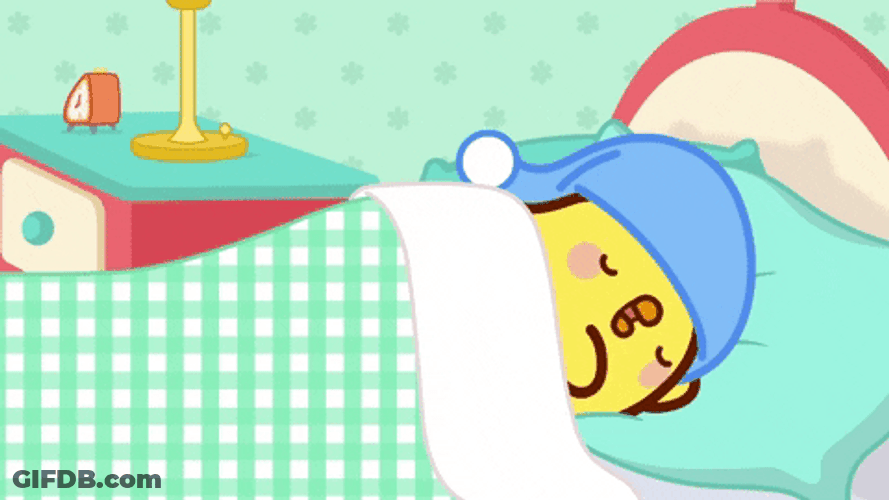 Cute Monday Sleepy Chick GIF
