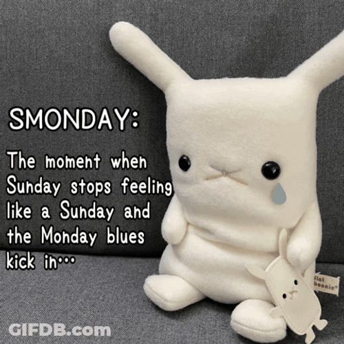 Cute Monday Tears GIF