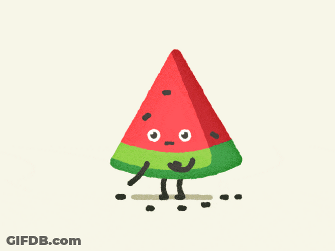 Cute Monday Watermelon GIF