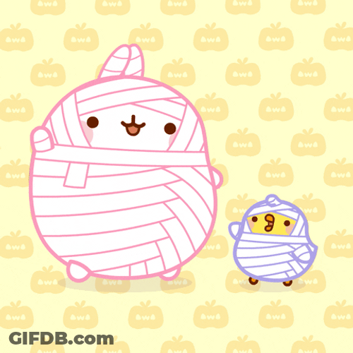 Cute Mummy Bird Waving GIF
