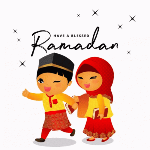 Cute Muslim Couple Blessed Jumma Mubarak GIF