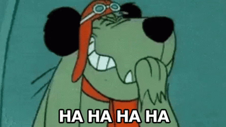 Cute Muttley Laugh Out Loud GIF