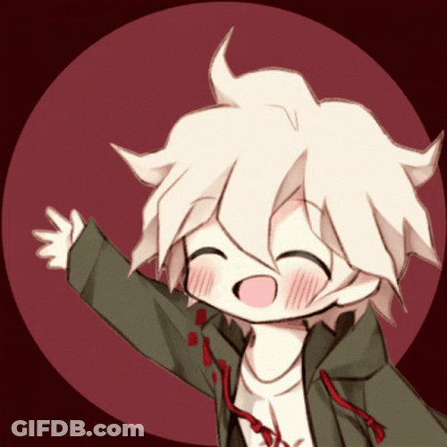 Cute Nagito Waving Hand GIF