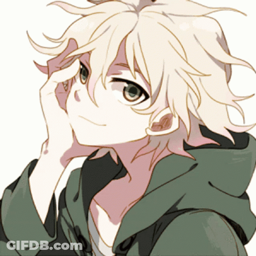 Cute Nagito Winking With A Star GIF