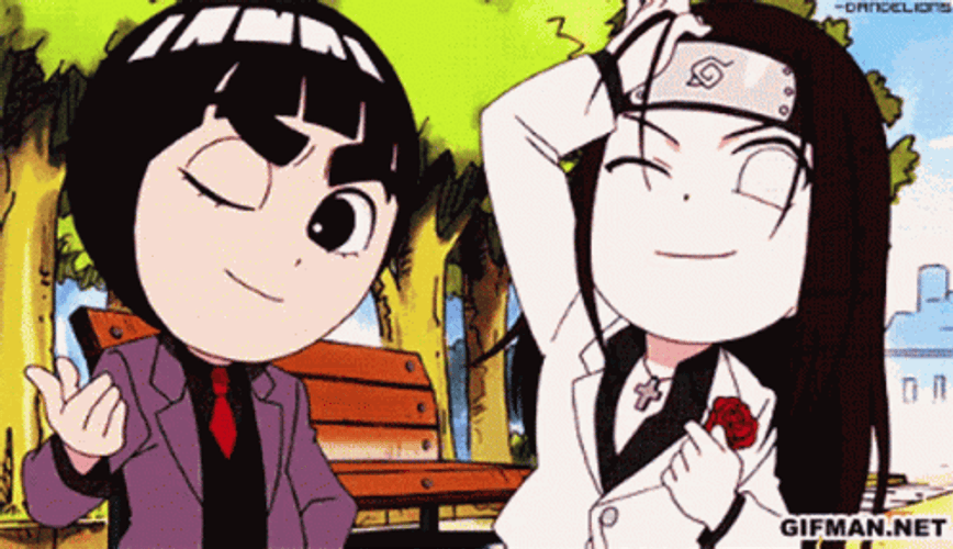 Cute Naruto Neji Hyuga Talking GIF