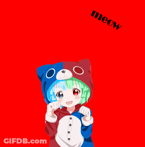 Cute Neko Costume GIF