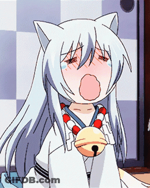Cute Neko Girl Crying GIF