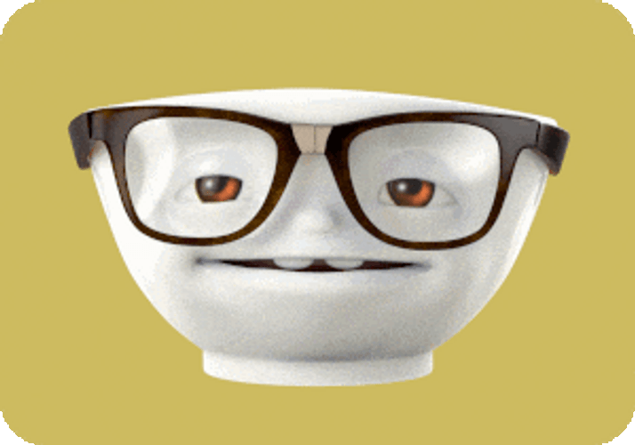 Cute Nerd Emoji Surprised Reaction GIF