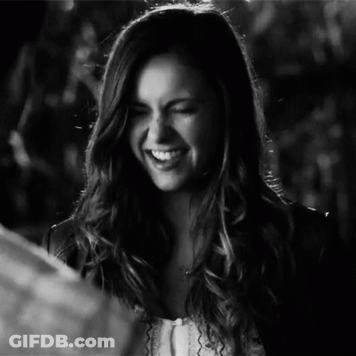 Cute Nina Dobrev Chuckling Yes GIF