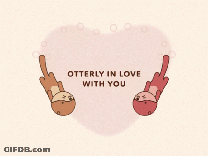 Cute Otter I Love You GIF