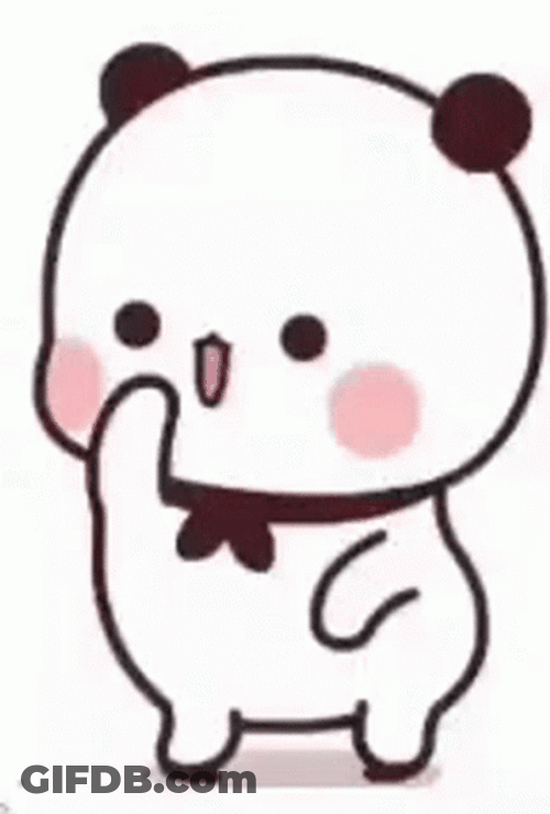 Cute Panda Animated Happy Dance GIF