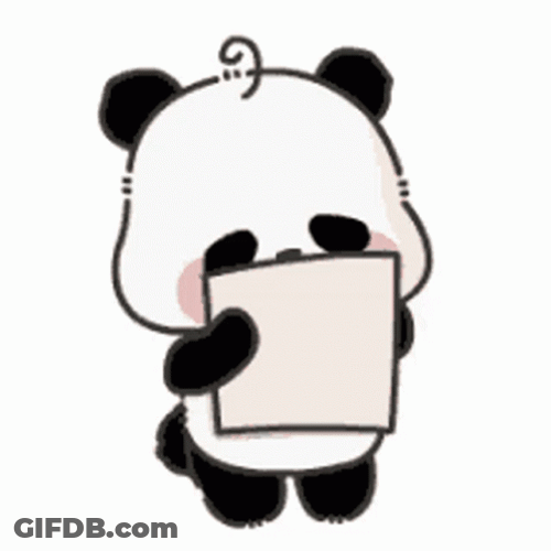 Cute Panda I Love You GIF